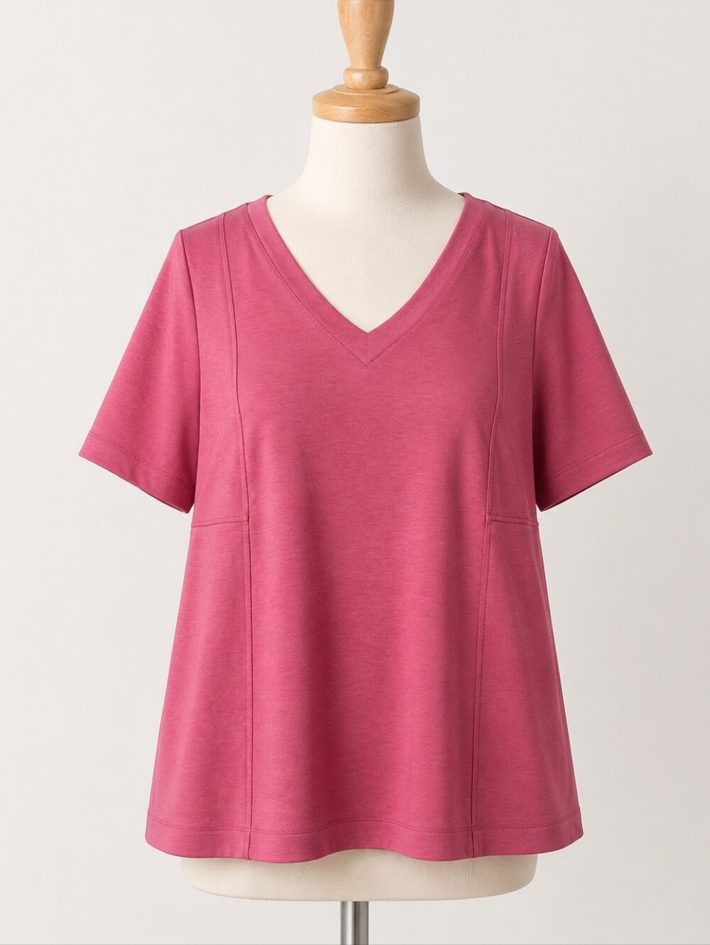 J. Jill Pure Jill Double Knit Seamed Tunic Rose Knit Size XL